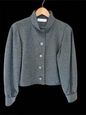 Irving Samuel Montreal Wool Blend Cropped Jacket, vintage, size 10, like new